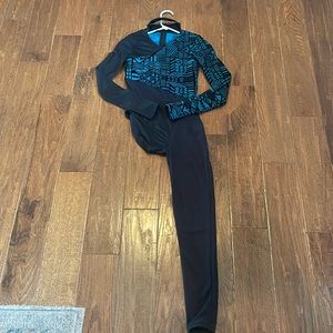 Weissman One Leg Blue and Black Costume